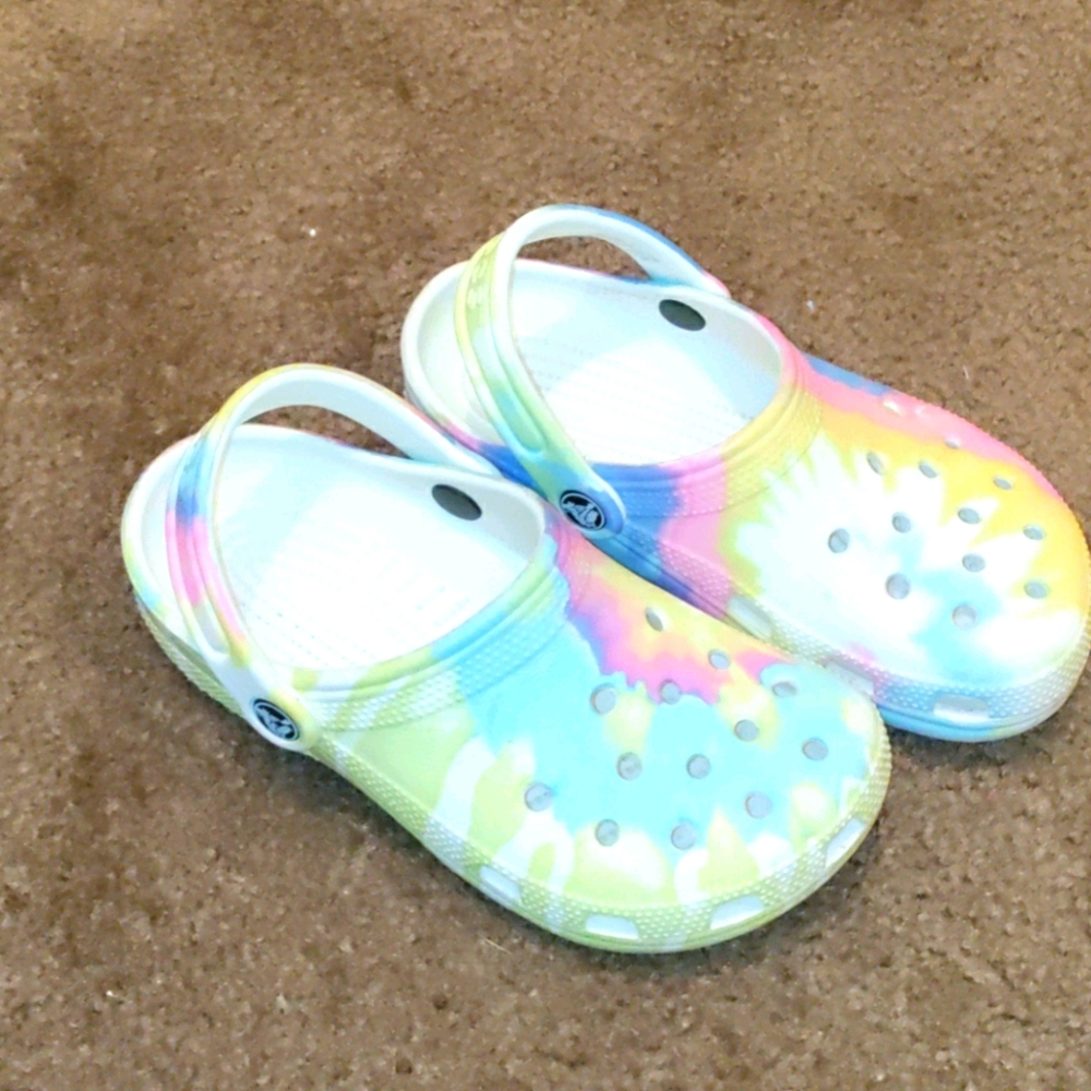 Children's Tye Dye Crocs